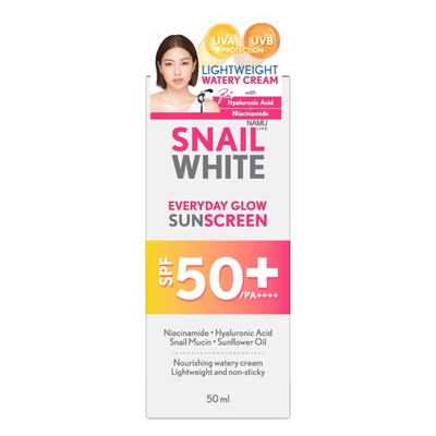 Lightweight watery gel cream texture sunscreen for radiant skin