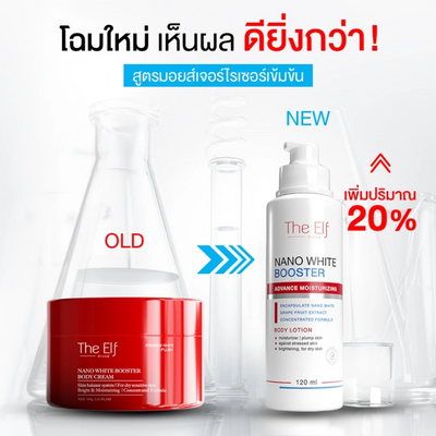 Nano white body lotion with encapsulated formula