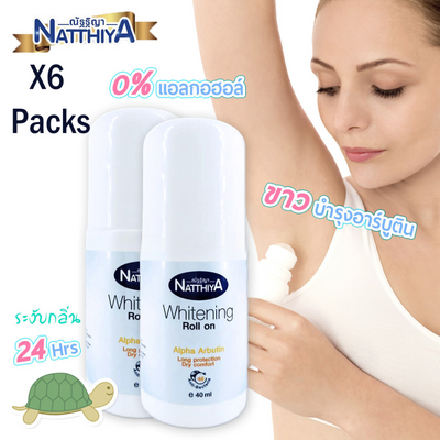 Natthiya Roll-On Alpha Arbutin 40ml Pack of 6