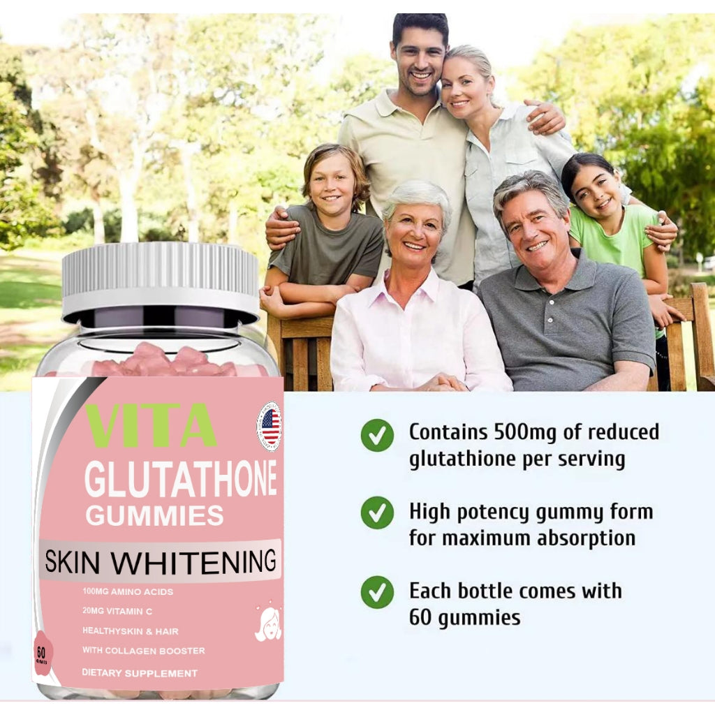 VITA Glutathione Gummy Skin Whitening - Thaimegastore VITA Glutathione Gummy Skin Whitening - Thaimegastore