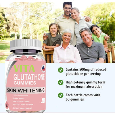 Natural skin brightening with glutathione and vitamin EAA