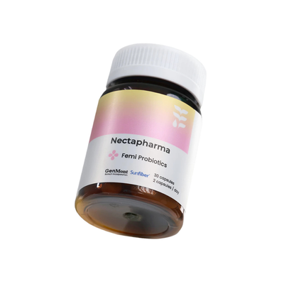 Nectapharma Femi Probiotics dietary supplement bottle
