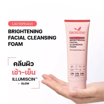 NESTME peach and Lactobacillus facial cleanser