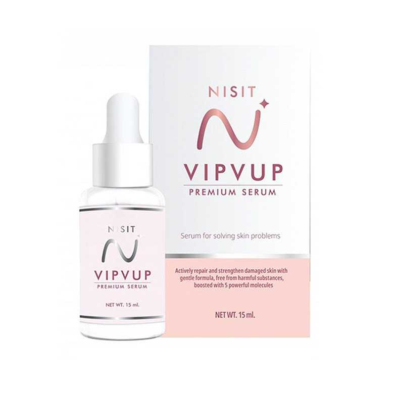 Nisit Vipvup Serum bottle for radiant skin