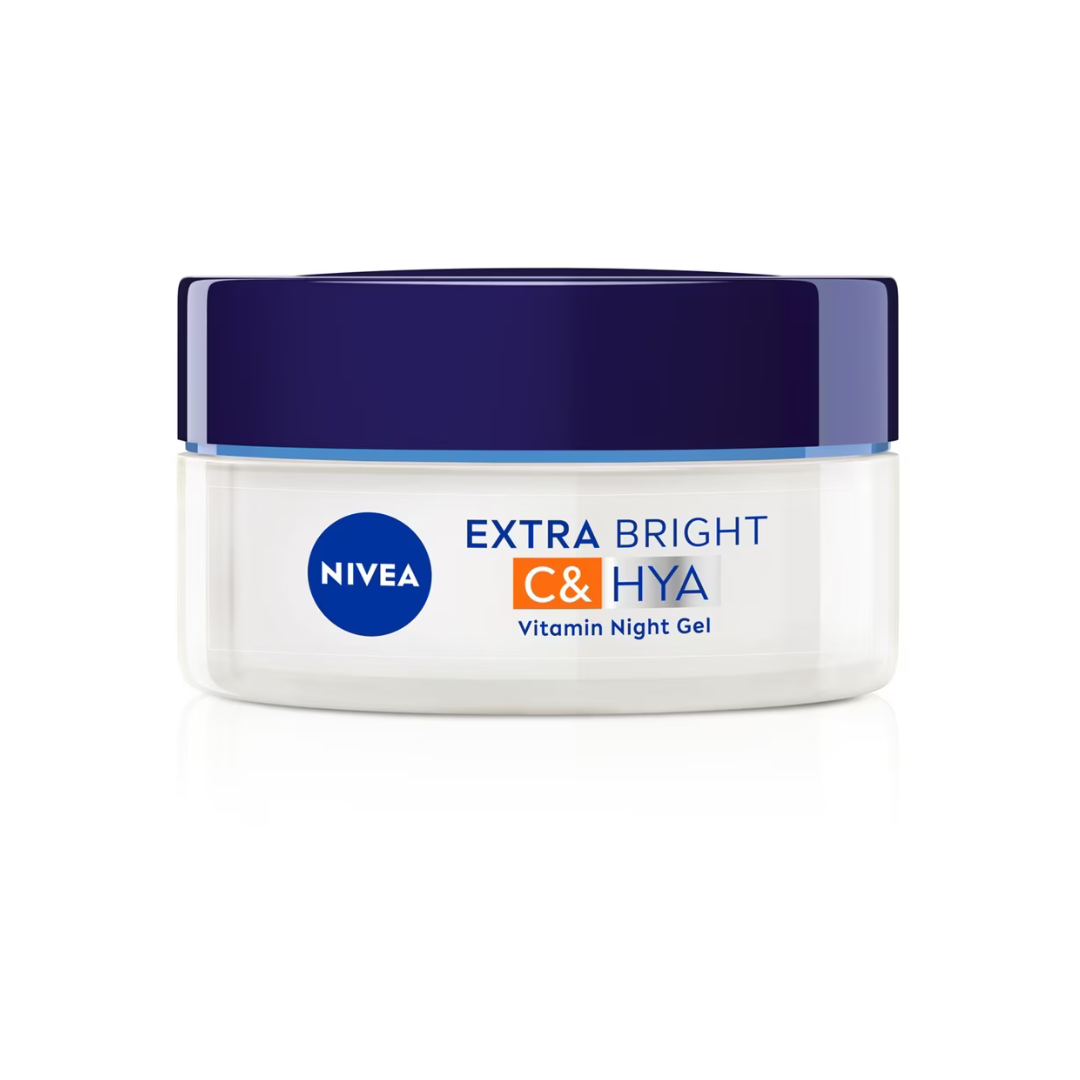 Nivea Extra Bright C and HYA night gel