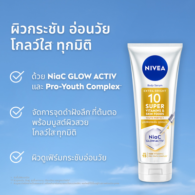 Lightweight youth body serum texture