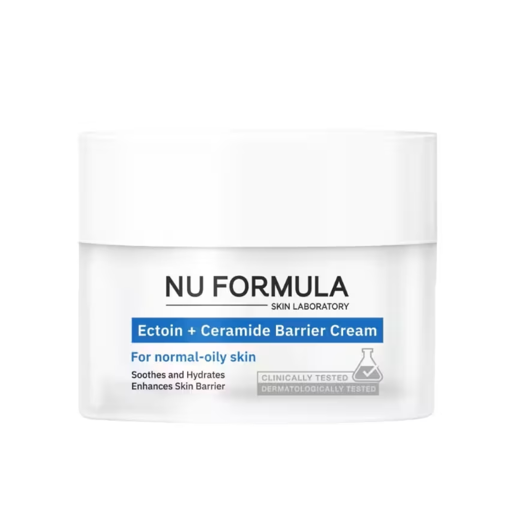 NU Formula Ectoin + Ceramide Barrier Cream By Skin Laboratory Jar on white background