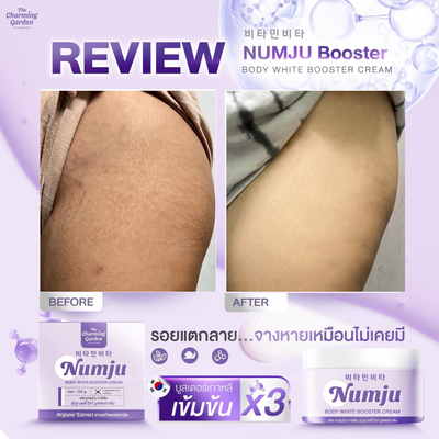 Customer review and results of Numju Body White Booster Cream