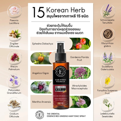 Korean Red Ginseng tonic for stronger-looking hair