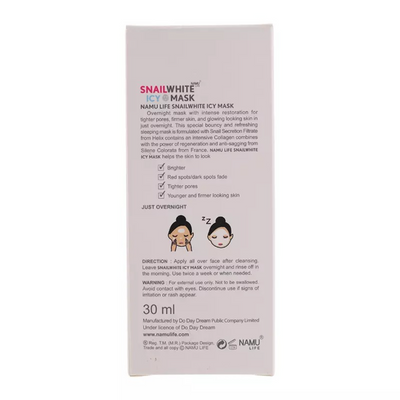 Overnight face mask to tighten pores