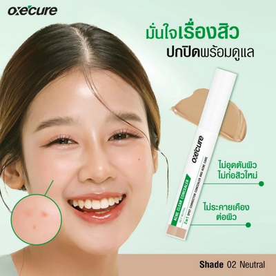 Oxe'cure 2-in-1 spot corrector concealer and acne care makeup
