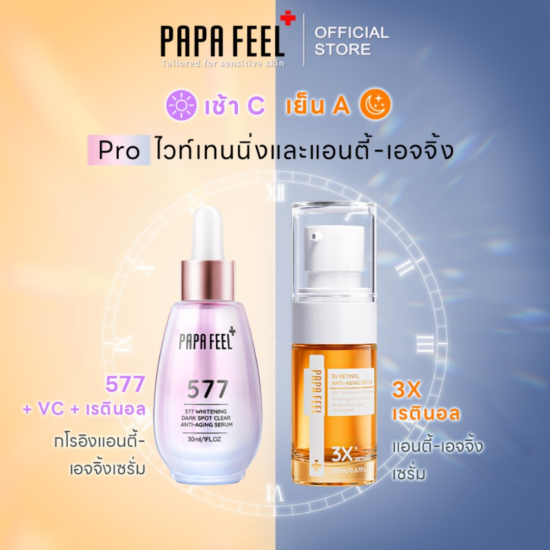 Papa Feel Advanced Skincare Duo for dark spots and anti-aging care