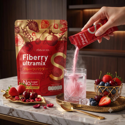 Pimnatcha Fiberry mixed berry dietary fiber powder