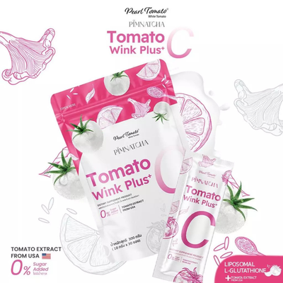 Pimnatcha Tomato Wink Plus+C collagen powder