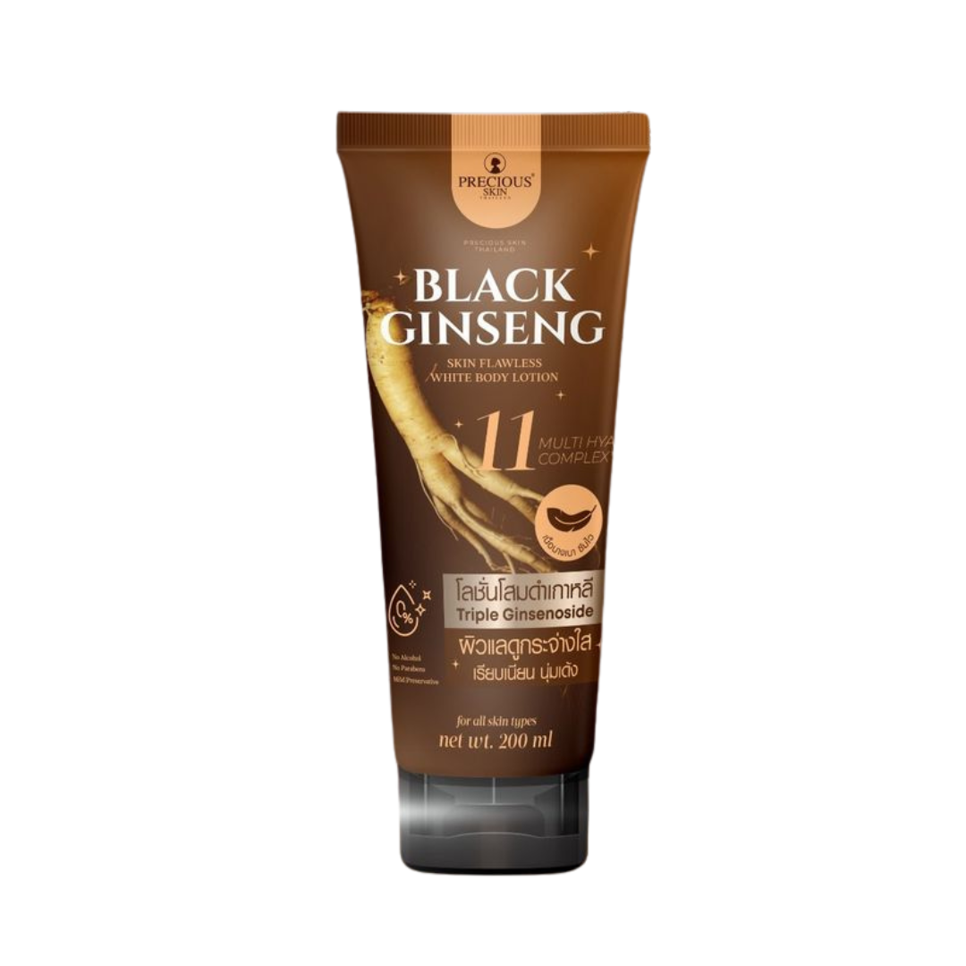 Precious Skin Black Ginseng Skin Flawless White Body Lotion tube 200ml