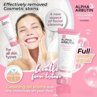 Precious Skin collagen foaming cleanser product packaging