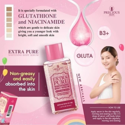 PRECIOUS SKIN Extra Pure Whitening Body Serum With Glutathione