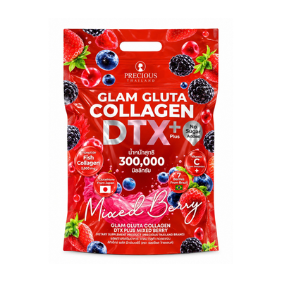 Precious Skin Glam Gluta Collagen DTX Plus Mixed Berry