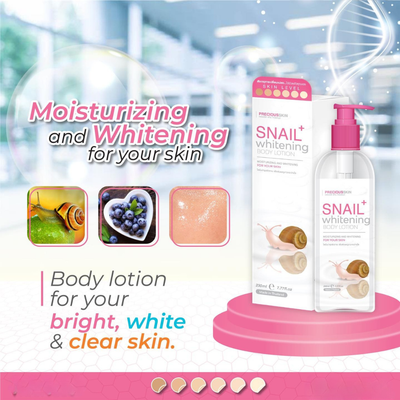 Radiant glowing skin with Snail Whitening Lotion