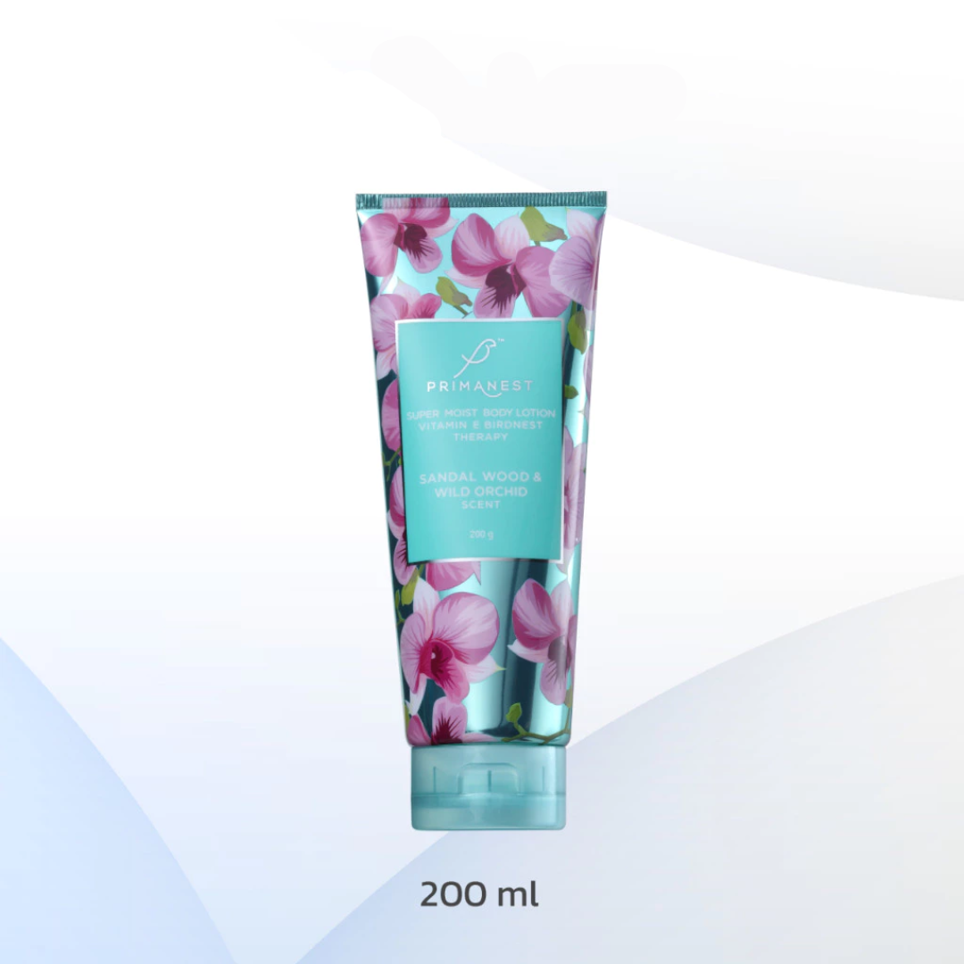 Sandalwood and wild orchid scented body lotion