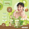 High-fiber kiwi drink with apple and garcinia