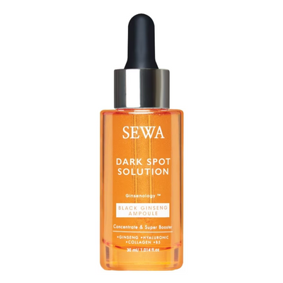 Sewa Dark Spot Solution Black Ginseng Ampoule with black and Kombuchka