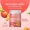 Collagen-infused peach flavor for skin brightening