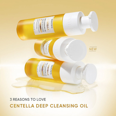 Oil turning milky with water SKINTIFIC cleansing