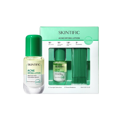 Settled pink sediment in SKINTIFIC acne treatment