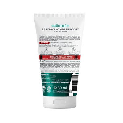 Smooth E Acne Babyface 5X Pore Detoxify Foam