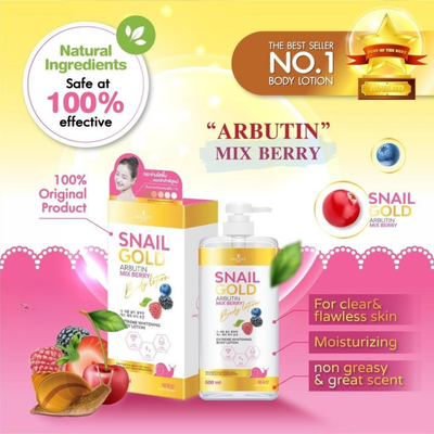 Pump dispenser of Snail Gold Brightening Body Lotion