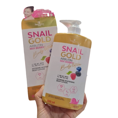 Radiant glowing skin with Snail Gold Berry Lotion