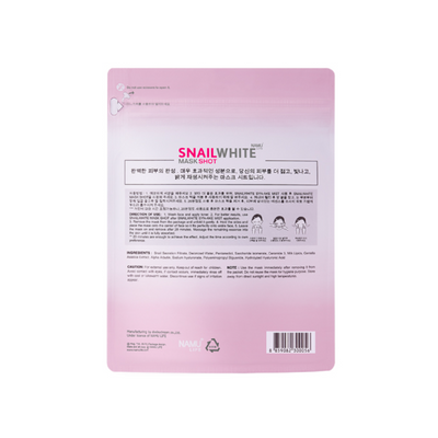 Hydrating sheet mask with snail filtrate