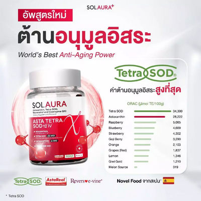 SOLAURA+ dietary supplement for radiant skin