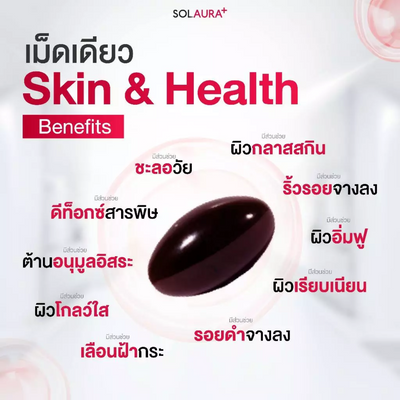SOLAURA+ Astaxanthin and Resveratrol capsule