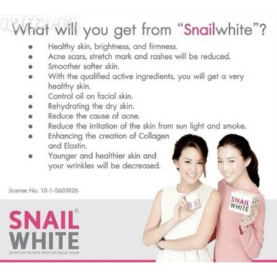 Snailwhite cream for fine lines and wrinkles