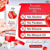 Paraben-free tomato gel for daily skincare.