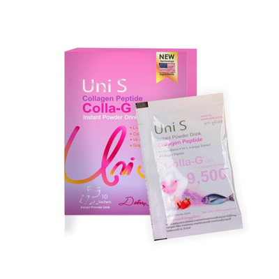 Uni S strawberry flavored collagen powder