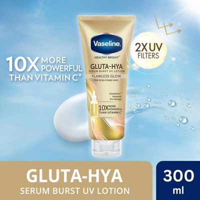 Vaseline Gluta-Hya Serum Burst UV Lotion Flawless Glow