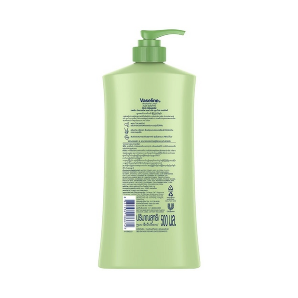 vaseline body lotion aloe vera Vaseline Intensive Care Aloe Soothe Pro Ceramide