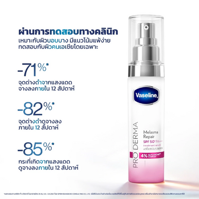 Vaseline Melasma Repair SPF50+ PA++++ serum for daily sun protection