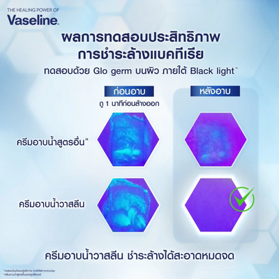 Clean and protect with Vaseline Body Wash