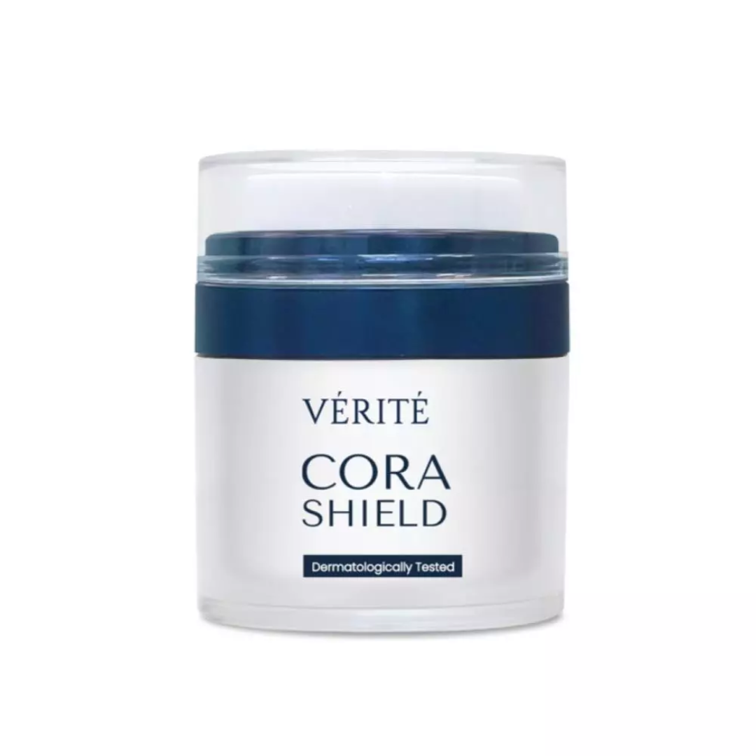 Daily use skincare benefits of Verité Cora Shield
