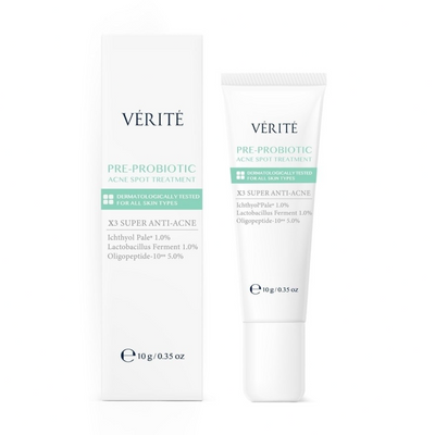 Verite acne gel with lactobacillus ferment skin balance support