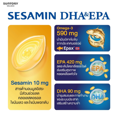VISTRA Sesamin DHA and EPA with Japanese-sourced sesame extract