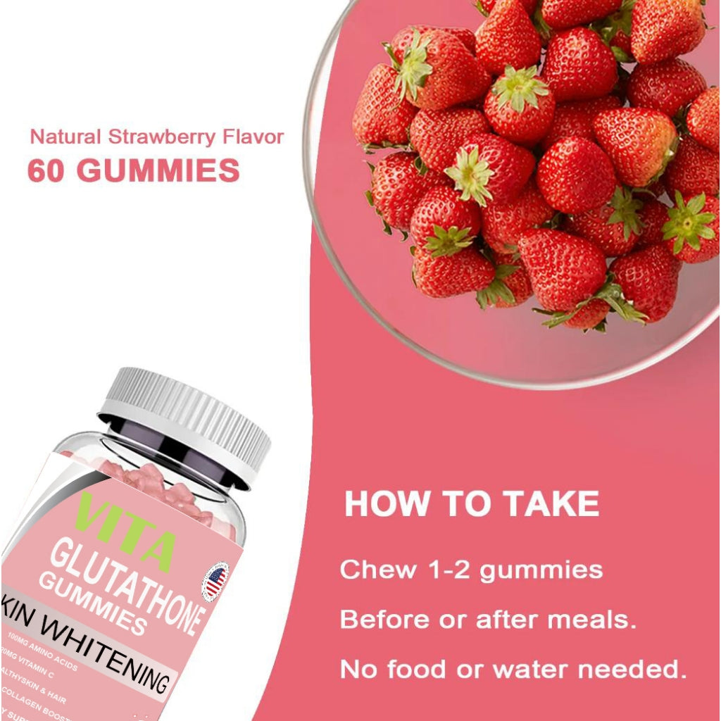 VITA Glutathione Gummy Skin Whitening - Thaimegastore VITA Glutathione Gummy Skin Whitening - Thaimegastore