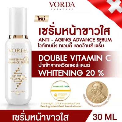 Whitening serum enriched with natural extracts