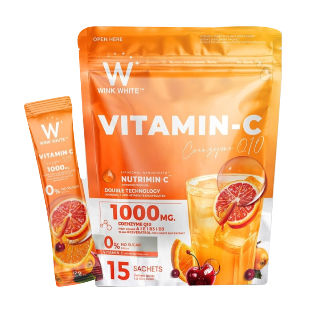 Wink White premium Vitamin C COQ10 sachets
