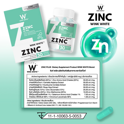 Wink White Zinc ingredients list