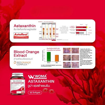 Antioxidant benefits of WOMA Astaxanthin